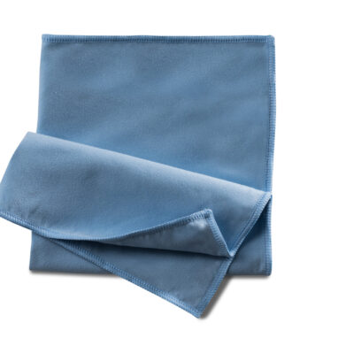Mikrofasertuch Seidenvelours blau