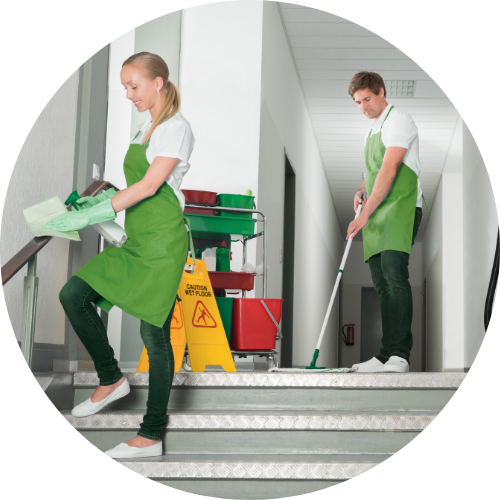 Gewerbe-Reinigung mit PT-Equipment